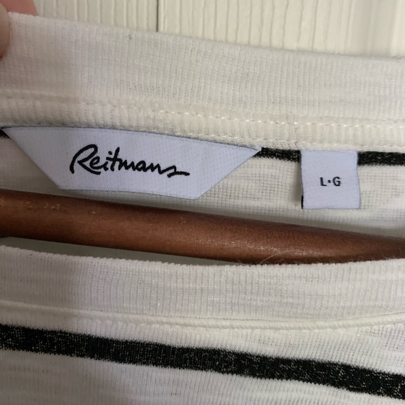 3/4 sleeve stripe shirt - Picture 2 of 3